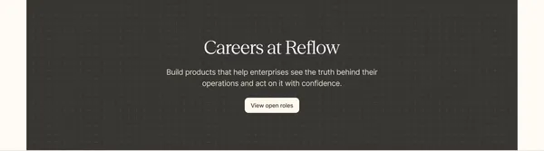 Reflow - Workforce & Workflow Intelligence for Enterprise Operations - Landing design inspiration