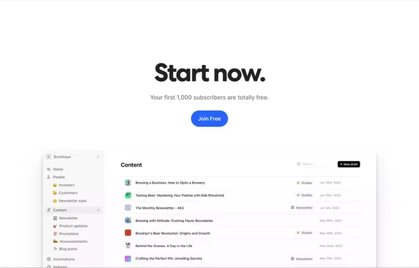 Audienceful: Email Marketing Reinvented - Landing design inspiration