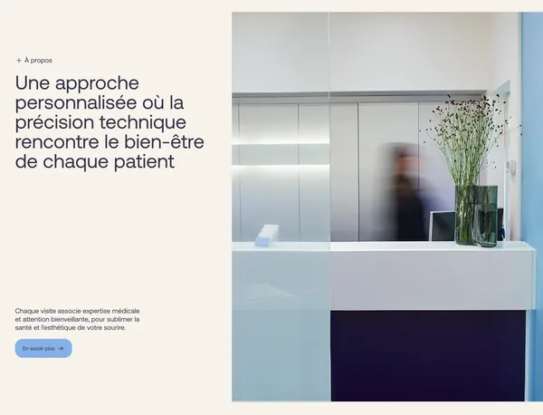 Jacques + Cie – Clinique dentaire à Québec - Soins dentaires humains & professionnels à Sainte-Foy - Product page design inspiration