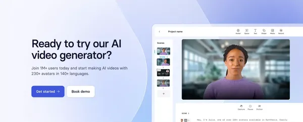 Free AI Video Generator - Create AI Videos in 140 Languages - Landing design inspiration