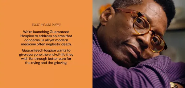 Guaranteed: End-of-life care, how you want it. - Landing design inspiration