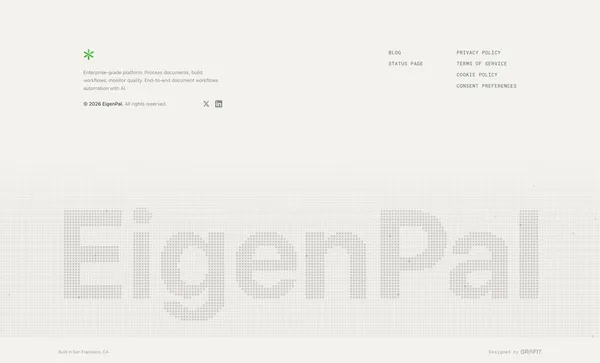 EigenPal - AI Document Automation Platform - Landing design inspiration