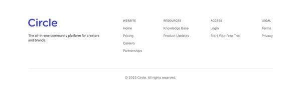 Circle: The all-in-one community platform for creators and brands - Landing design inspiration