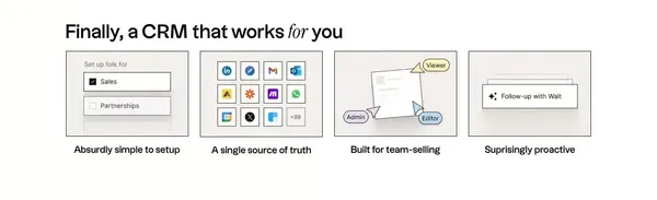 folk, like the sales assistant your team never had - Landing design inspiration