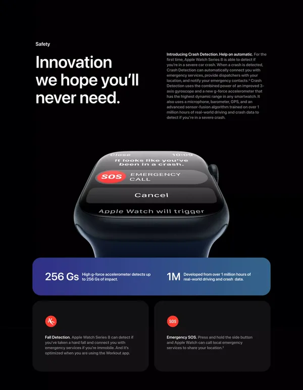 Apple Watch Series 8 - Apple - Landing design inspiration
