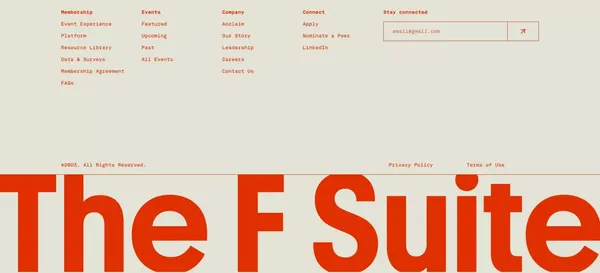 The F Suite | The F Suite - Landing design inspiration