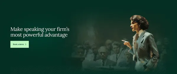 Rhetorich | Make speaking your firm's most powerful advantage - Landing design inspiration