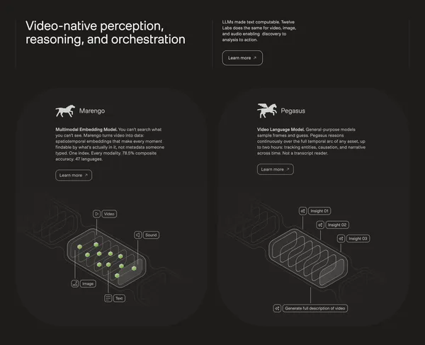 TwelveLabs: Video Intelligence Platform & API - Landing design inspiration
