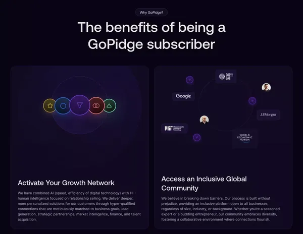 GoPidge | Fastest growing B2B solution - Landing design inspiration