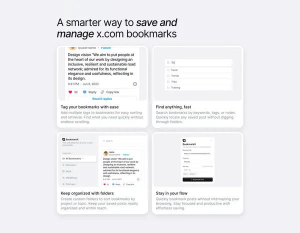 Bookmarkx - Landing design inspiration