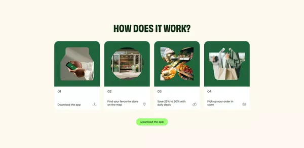 Save on groceries and fight food waste | FoodHero - Landing design inspiration