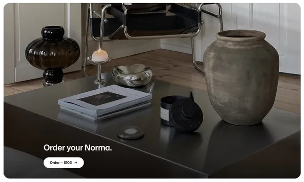 Norma — Block distracting apps by scanning a steel disc - Landing design inspiration