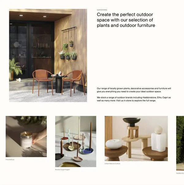 Homegrown - Landing design inspiration