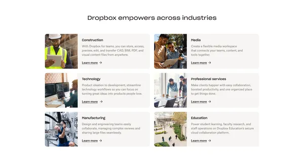 Dropbox: Secure cloud storage, file sharing, and more - Landing design inspiration