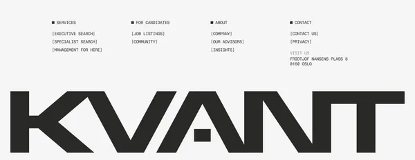 Kvant | Executive Search - Landing design inspiration