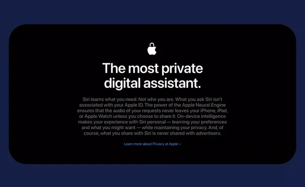 Siri - Apple - Landing design inspiration