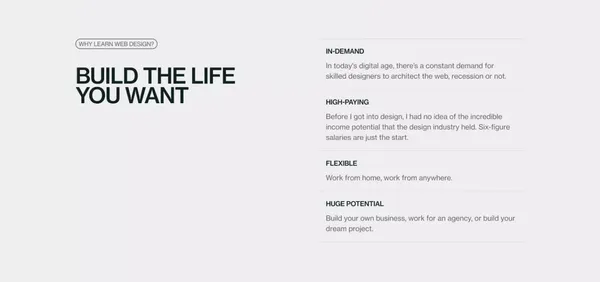 Intro to Web Design - Landing design inspiration
