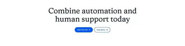 Intercom: The best of automation and human customer service - Landing design inspiration
