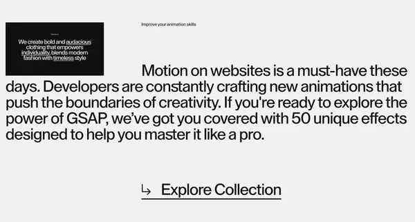 Made With Gsap - Landing design inspiration