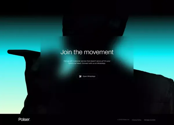 Polser — Revolutionizing how humans talk to humans - Landing design inspiration