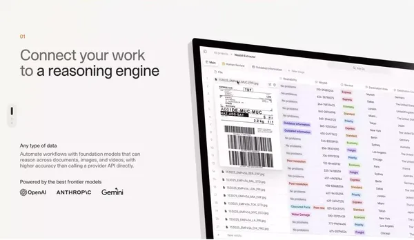 V7 Go | Automate Tasks at Scale with LLMs & Gen AI Workflows - Landing design inspiration