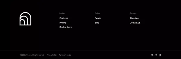 Webinar platform for virtual events and company meetings | Welcome - Landing design inspiration