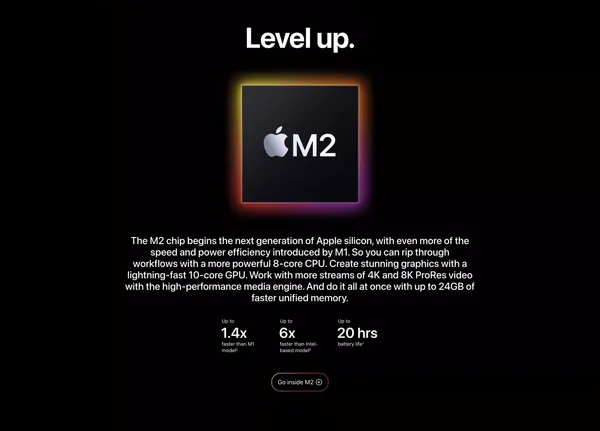 MacBook Pro 13-inch - Apple - Landing design inspiration