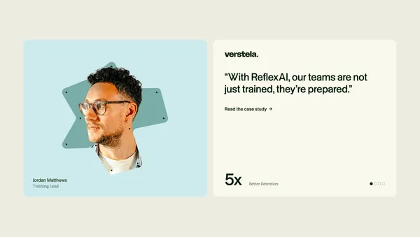ReflexAI | Contact Center Simulations & QA - Landing design inspiration
