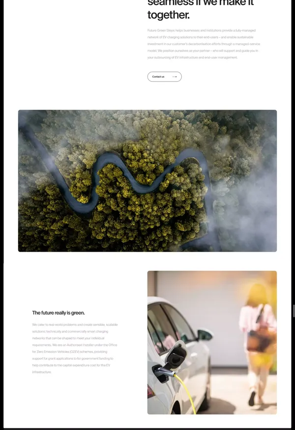 Future Green Steps | Investing in tomorrow - Landing design inspiration