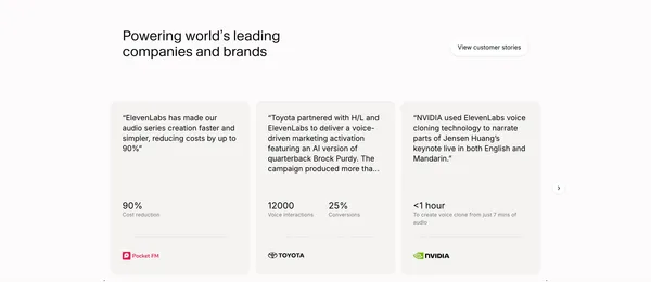ElevenCreative - Creative platform to bring your content to life - Landing design inspiration
