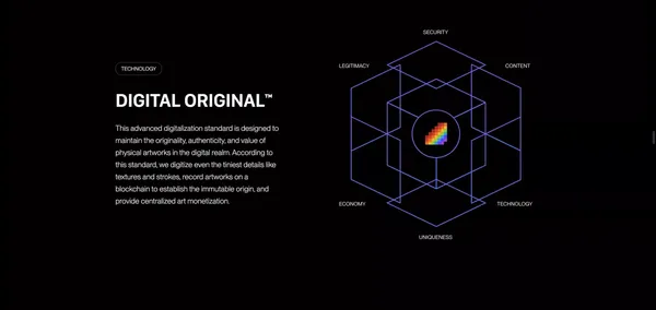 Digital Original™: The New Era of Art is Digital - Landing design inspiration