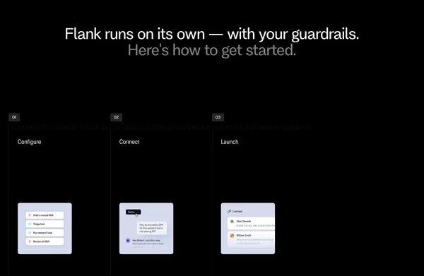 Flank | Agentic AI for Enterprise Legal - Landing design inspiration