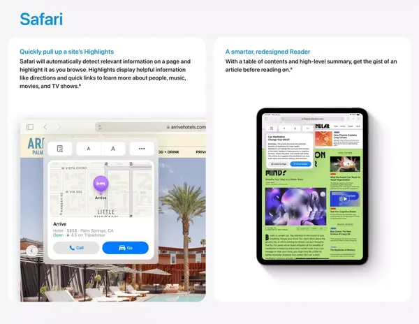 iPadOS 18 Preview - Apple - Landing design inspiration