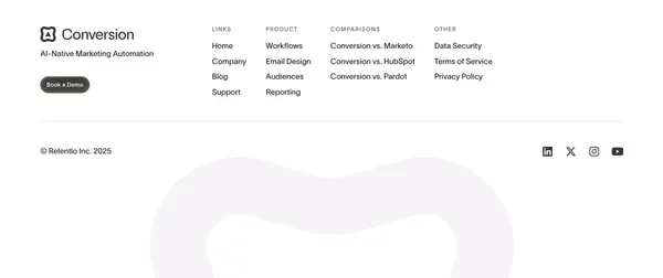 Conversion | B2B Marketing Automation Platform - Landing design inspiration
