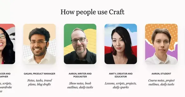 Craft — Docs and Notes Editor - website design inspiration