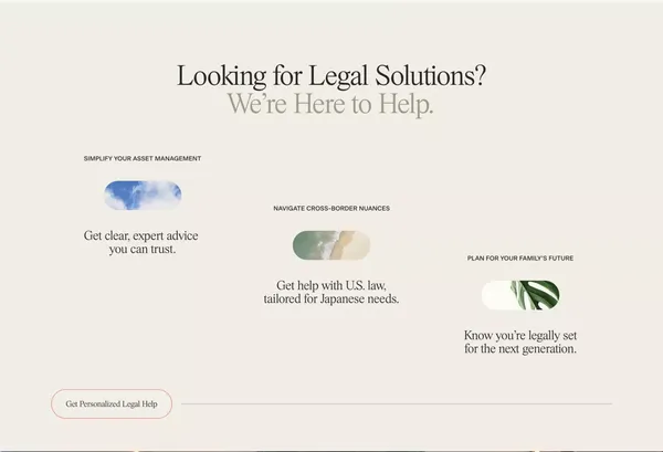 Advis Law - Landing design inspiration