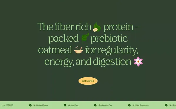 QUITE NICE | Gut-Friendliest Breakfast Oats with Gentle Fiber - Landing design inspiration