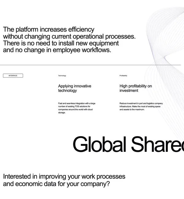 GSCP — An innovative solution for the container shipping industry. - Landing design inspiration