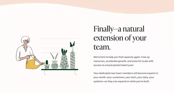 Seamless Outsourcing That Helps Companies Grow | SupportNinja - Landing design inspiration