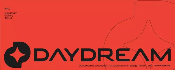 DAYDREAM - Landing design inspiration