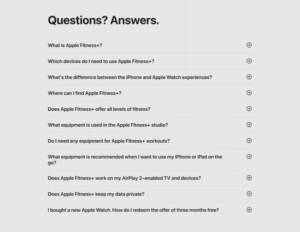 Apple Fitness+ - Apple - Landing design inspiration