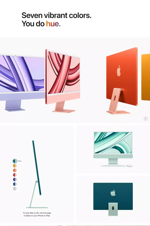 iMac - Apple - Landing design inspiration