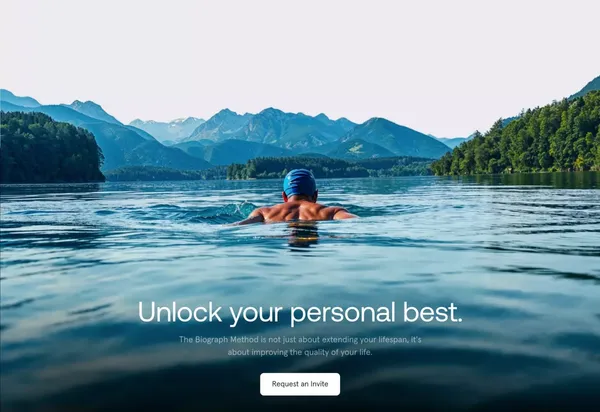 Biograph - Landing design inspiration