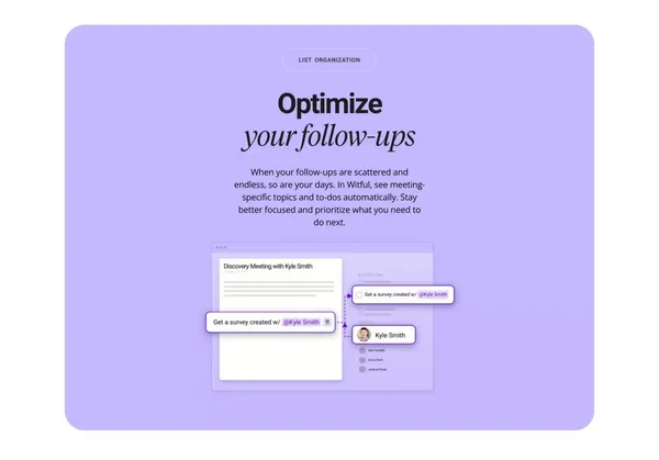Witful • The calendar-based app that organizes your day - Landing design inspiration