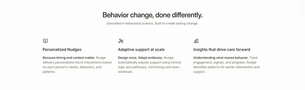 Nudge - Landing design inspiration