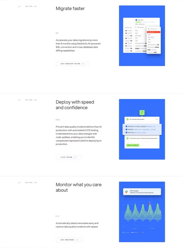 Proactive Data Quality Platform | Datafold - Landing design inspiration