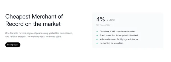 Polar — Monetize your software with ease | Polar - Landing design inspiration