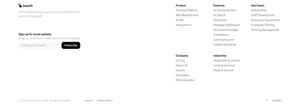 Bounti: Employee Training and Operations Platform - Landing design inspiration