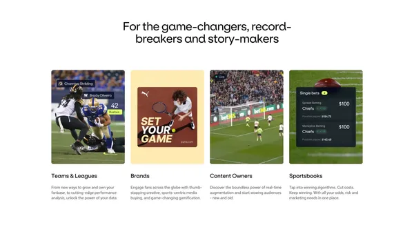 Official Sports Data, Technology and Feeds | Genius Sports | Genius Sports - Landing design inspiration