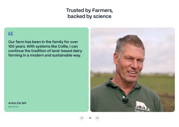 Collie | Manage your herd with just a collar and an app - Landing design inspiration